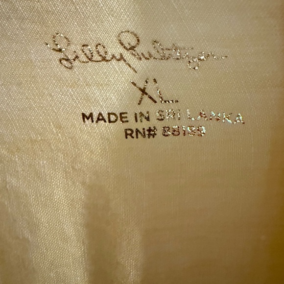 Lilly Pulitzer yellow linen blouse - Picture 2 of 2